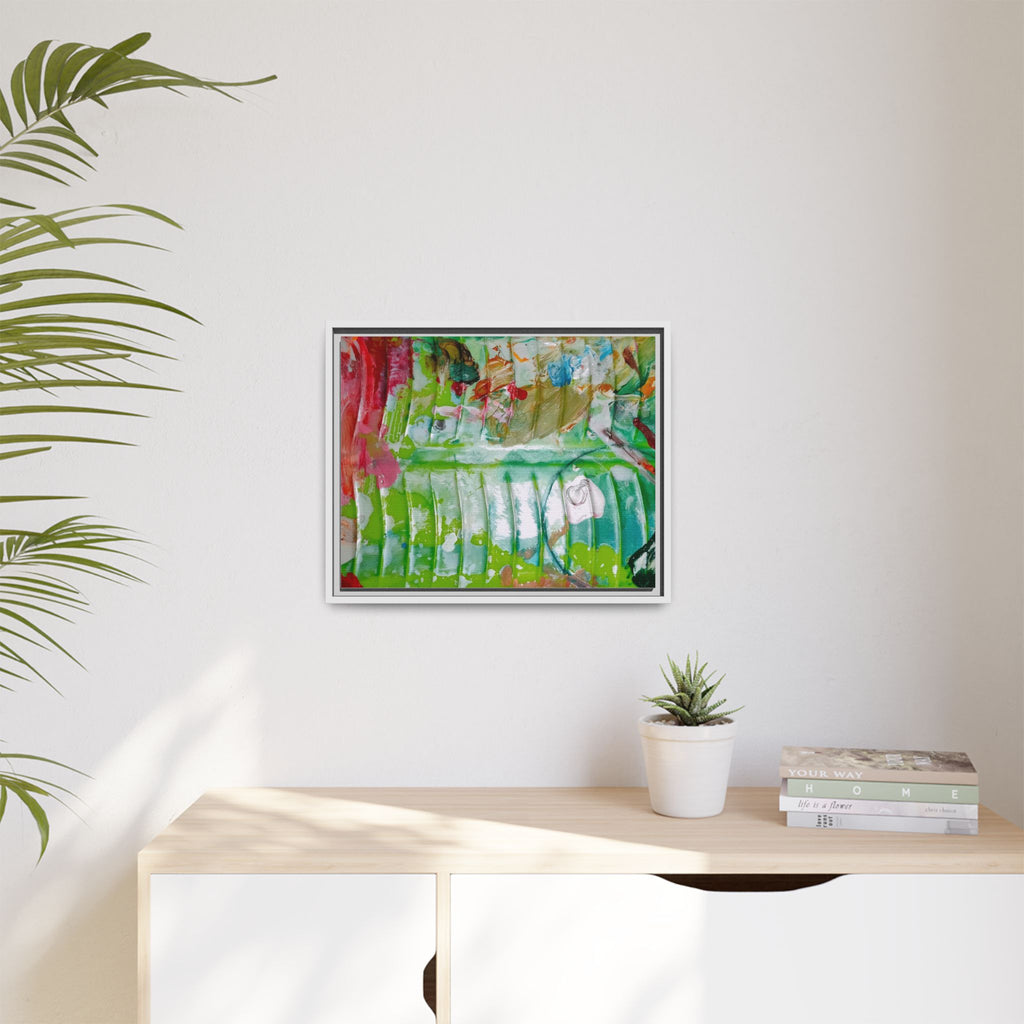 'A Mix of Life' Framed Canvas Art