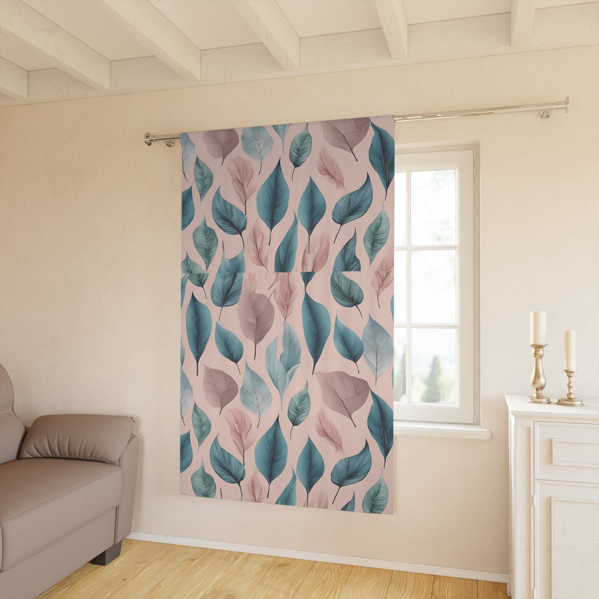 Verdant Blossom Window Curtains (1 Piece)