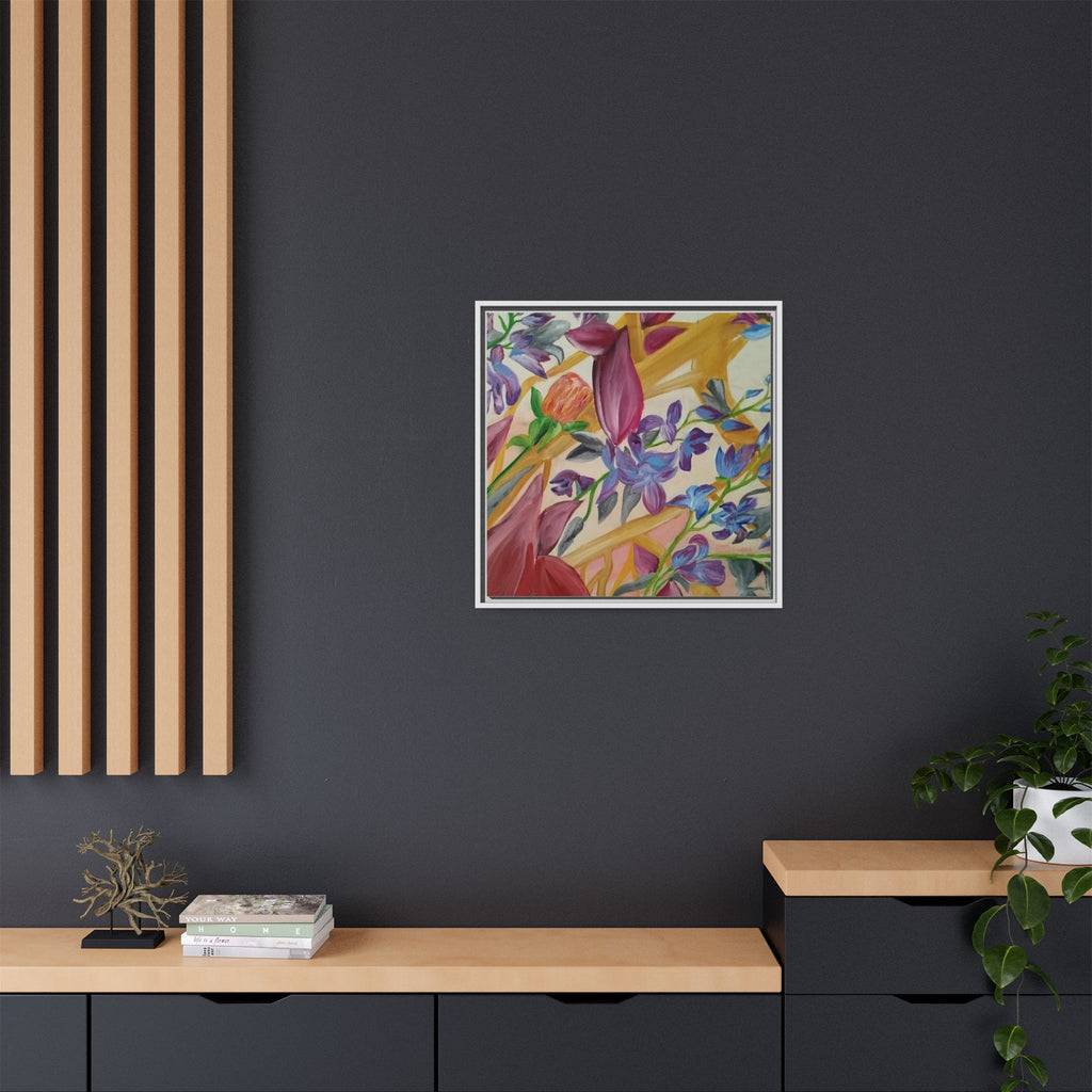 'A Dream of Flowers' Framed Canvas Art