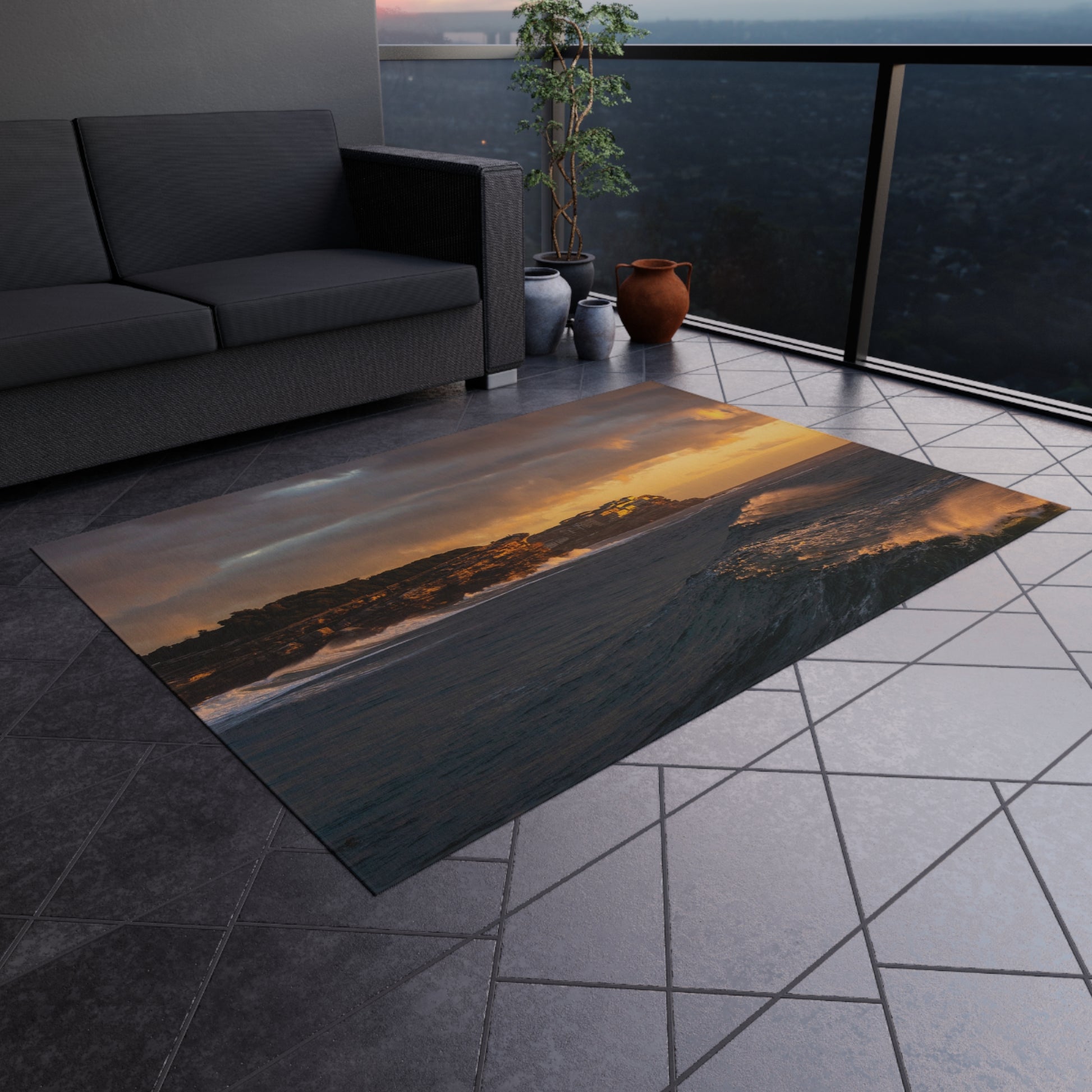 Bronte Surf Outdoor Rug