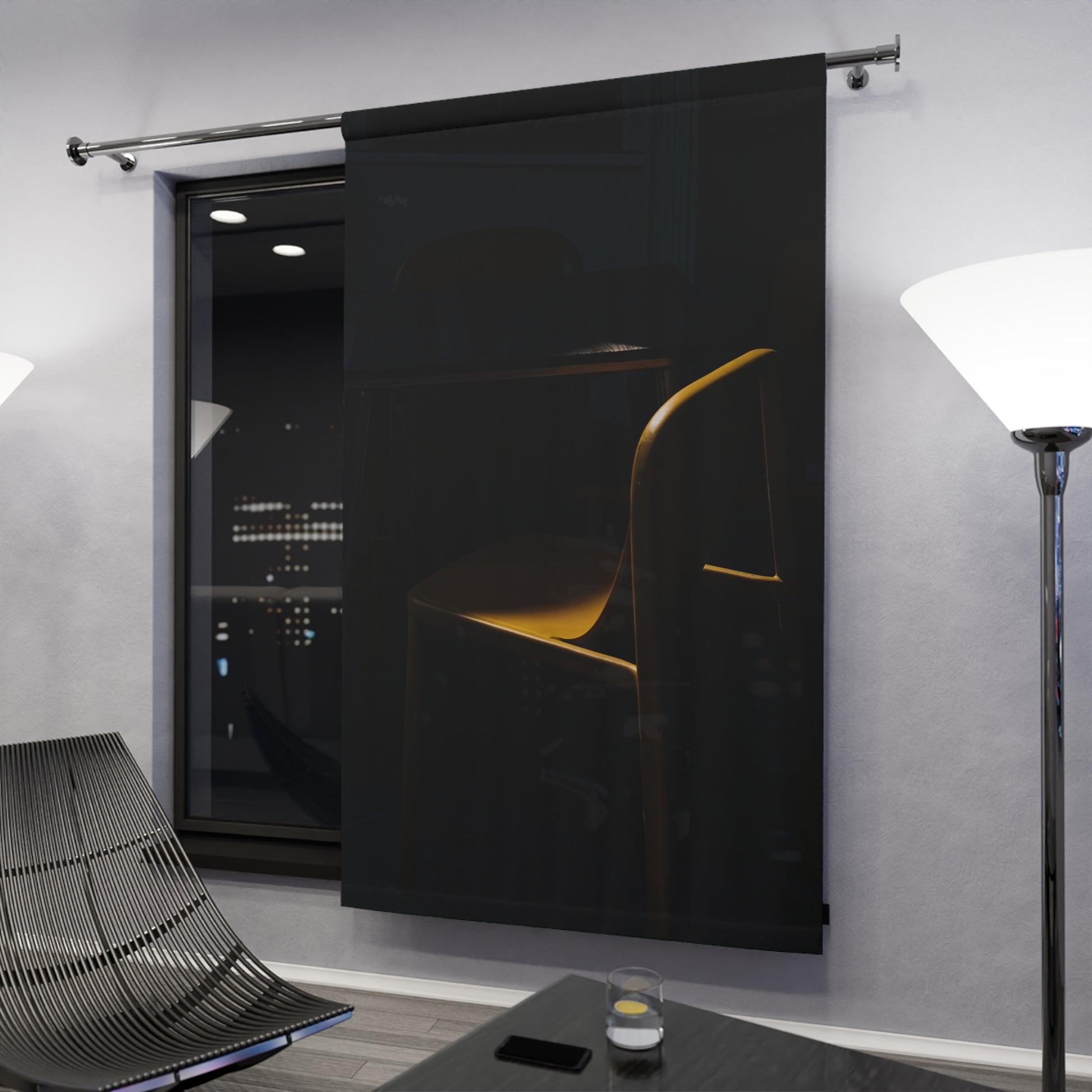 Shadow Chair Window Curtains (1 Piece)