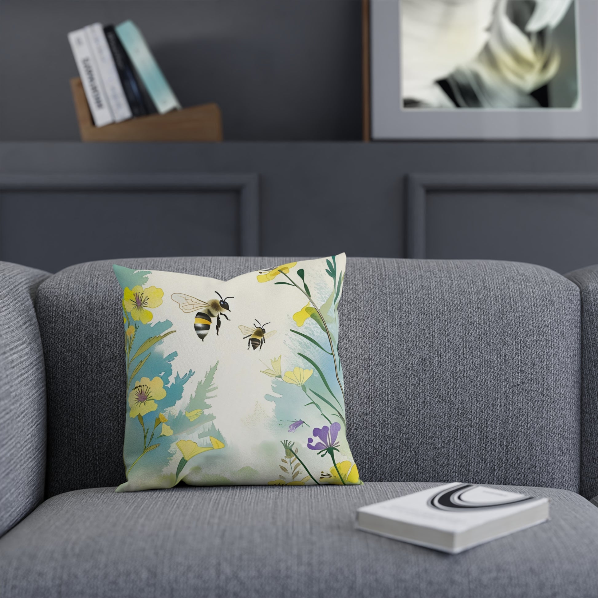 Bee Garden Eco-Friendly Pillow