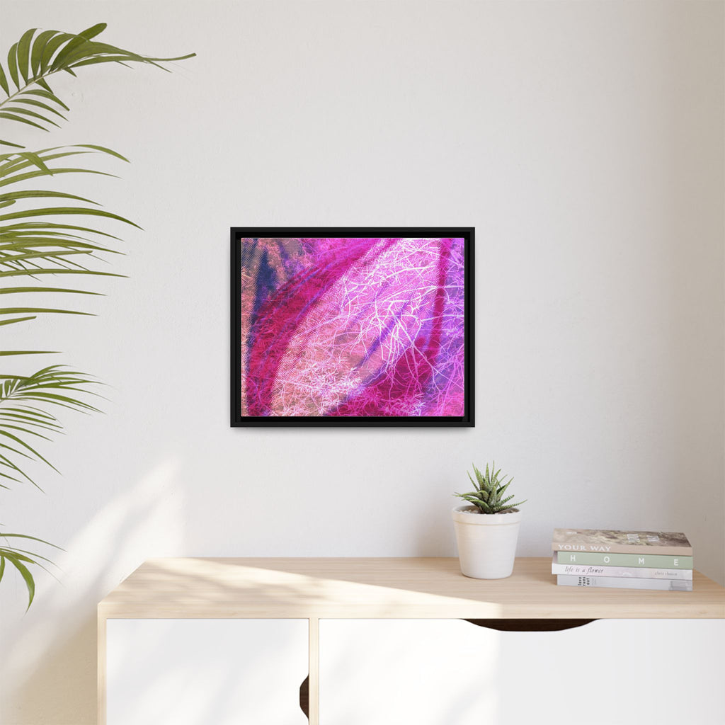 'A Bloom' Framed Canvas Art
