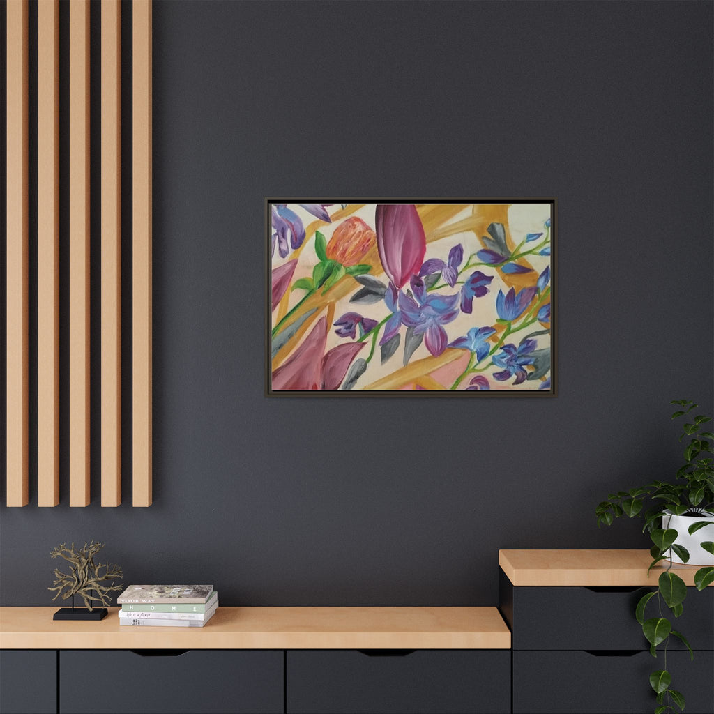 'A Dream of Flowers' Framed Canvas Art