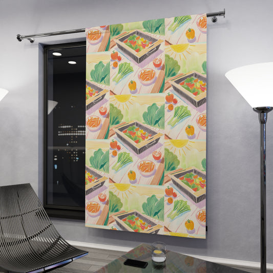 Food Window Curtain (1 Piece)