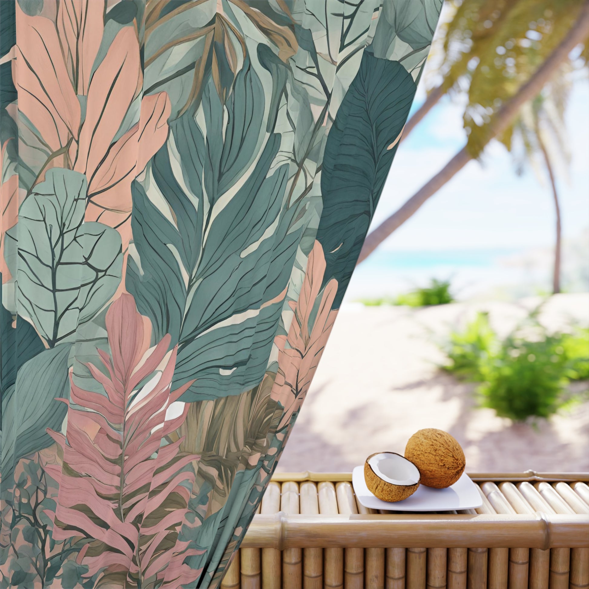 Symphony of Leaves Window Curtains (1 Piece)