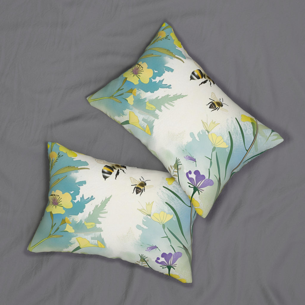 Bee Garden Lumbar Pillow