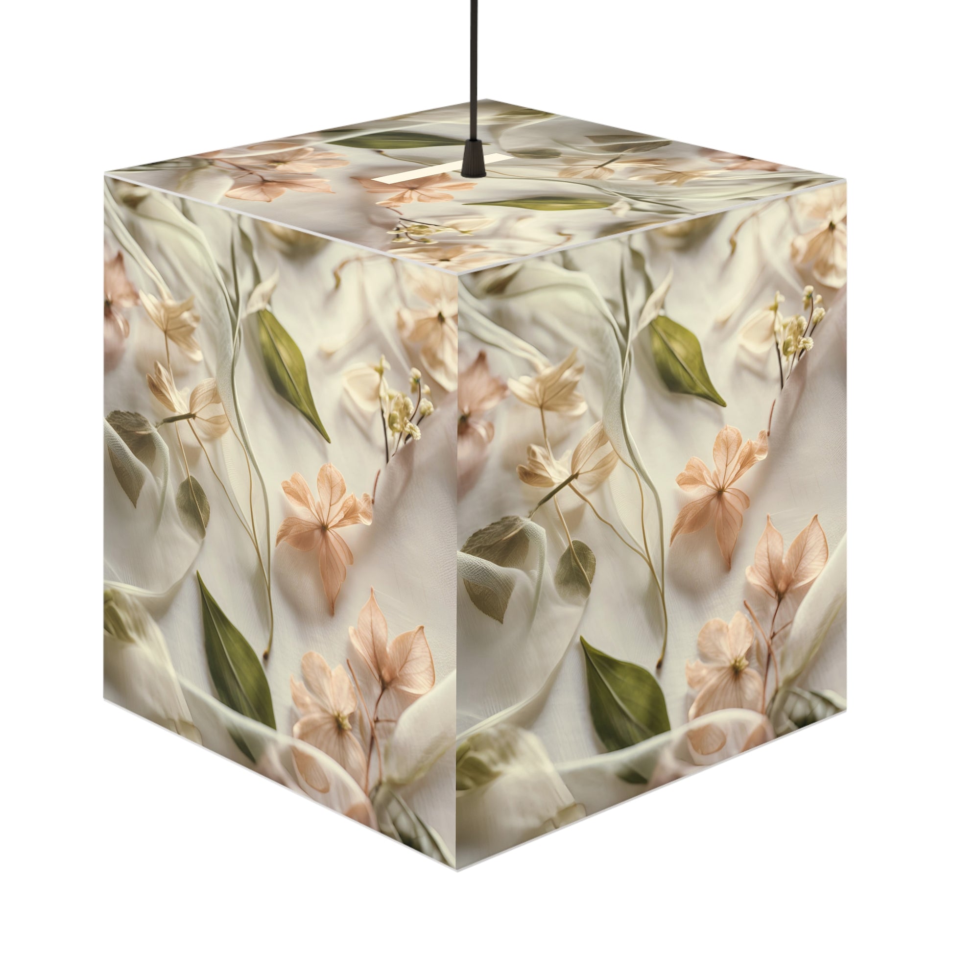 Botanical Elegance Light Cube Lamp Box