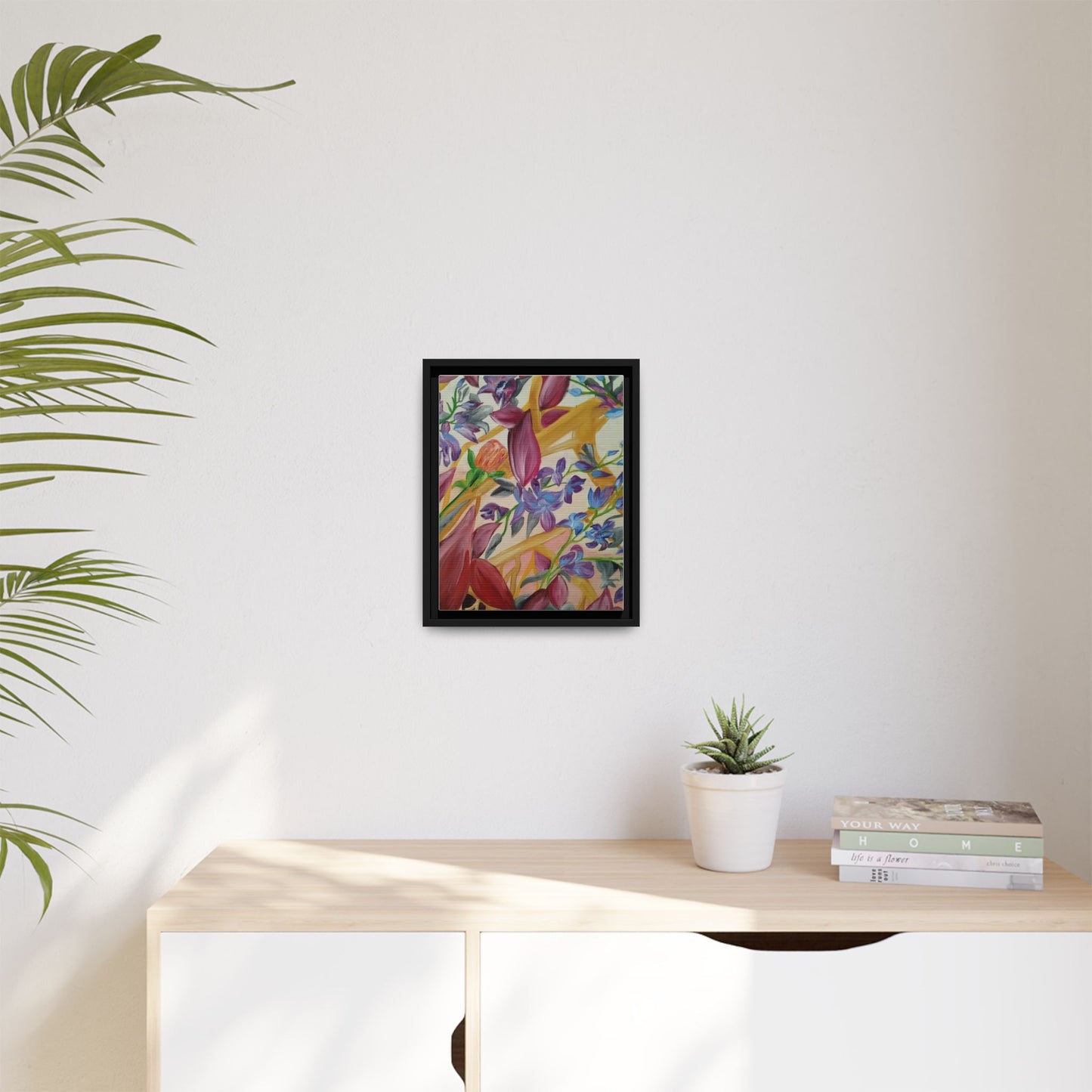 'A Dream of Flowers' Framed Canvas Art