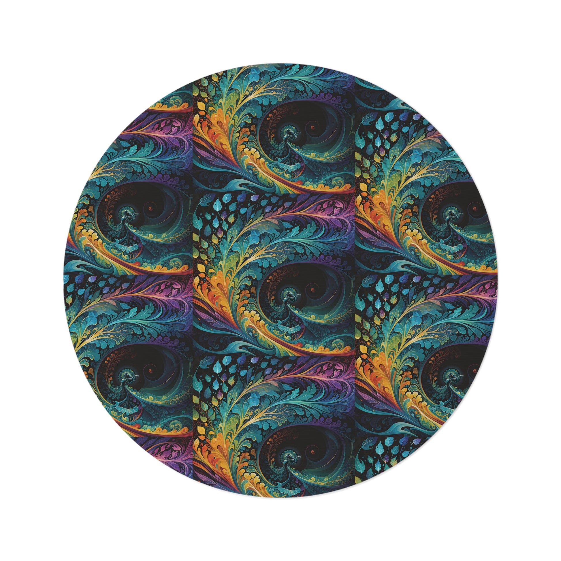 The Rhythm of Expression by Madland Round Rug
