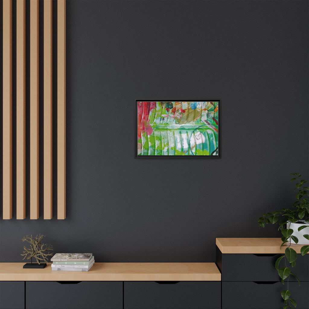 'A Mix of Life' Framed Canvas Art
