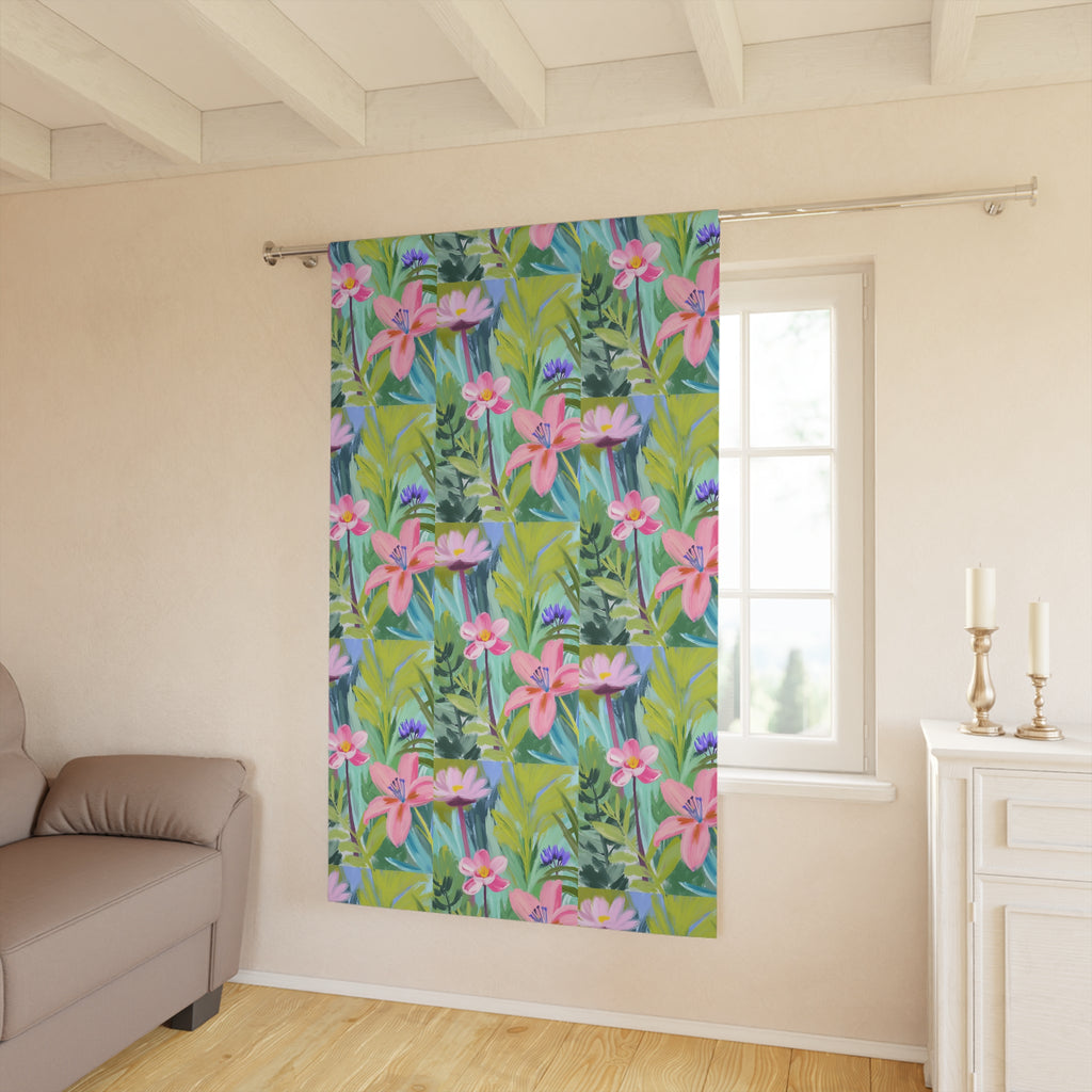 Flowers Window Curtain (1 Piece)