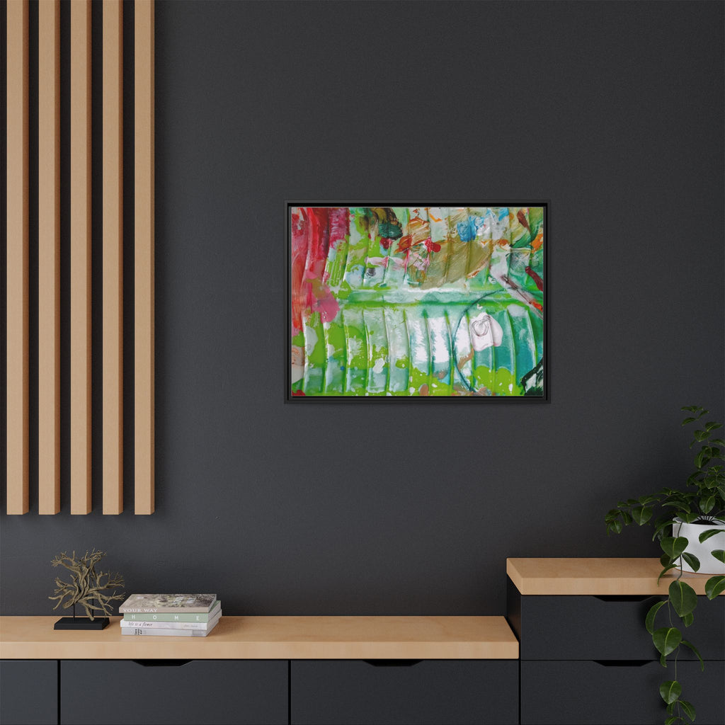 'A Mix of Life' Framed Canvas Art