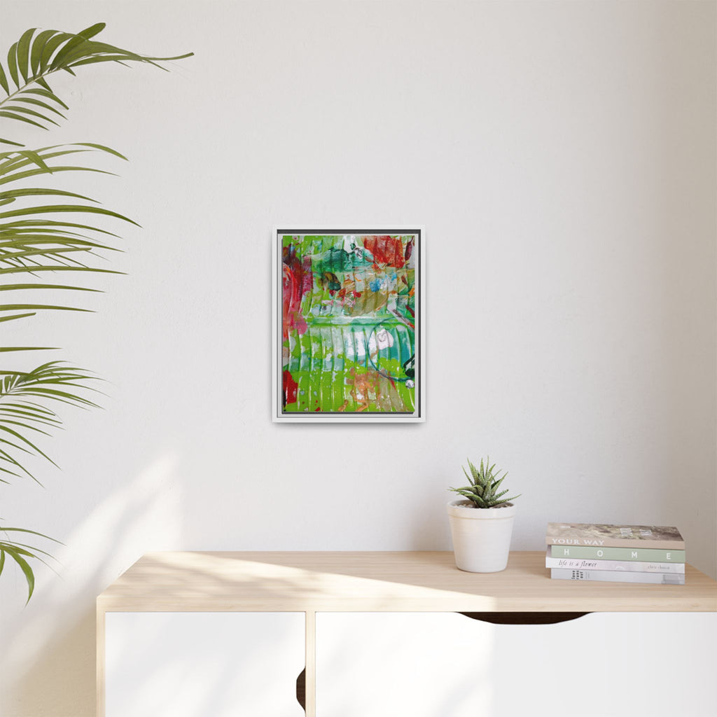 'A Mix of Life' Framed Canvas Art