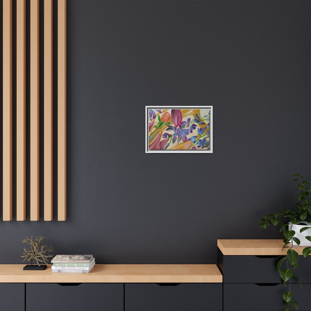 'A Dream of Flowers' Framed Canvas Art