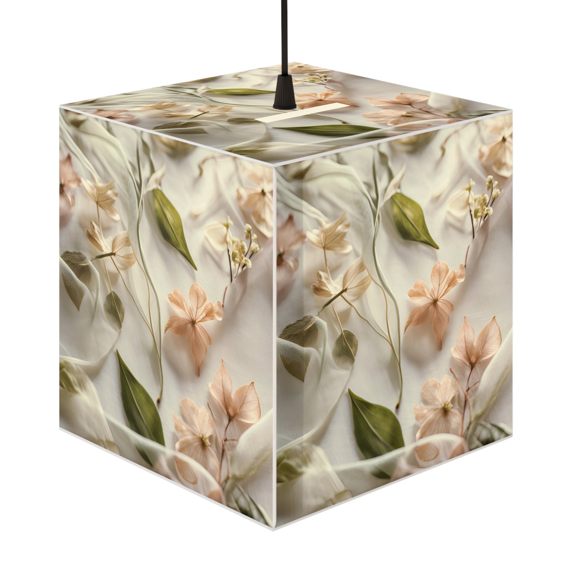 Botanical Elegance Light Cube Lamp Box