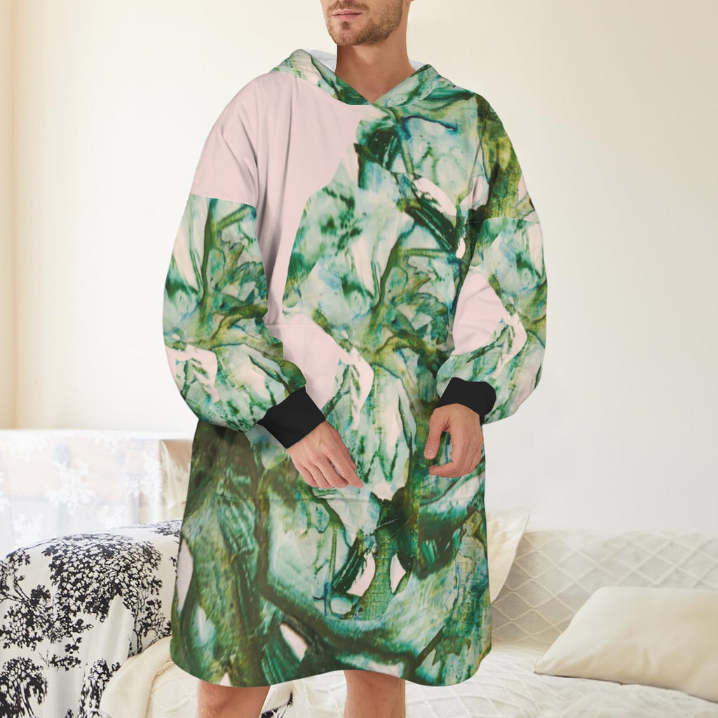 Vegetating by Lu Meng Unisex Blanket Hoodie