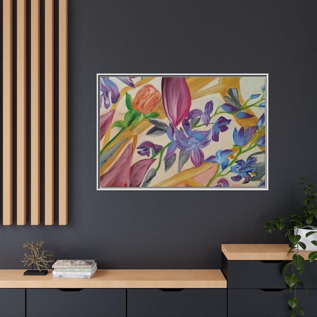 'A Dream of Flowers' Framed Canvas Art