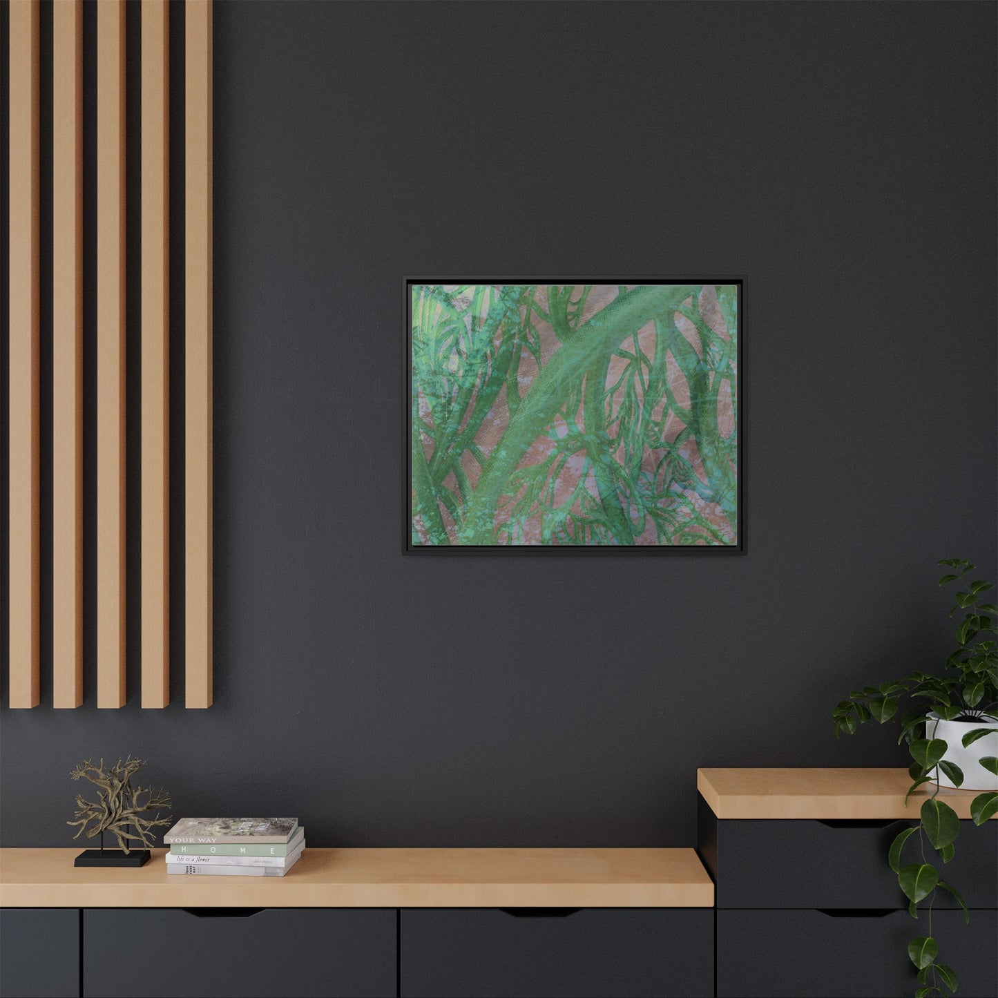 Inner Depths Framed Canvas Art