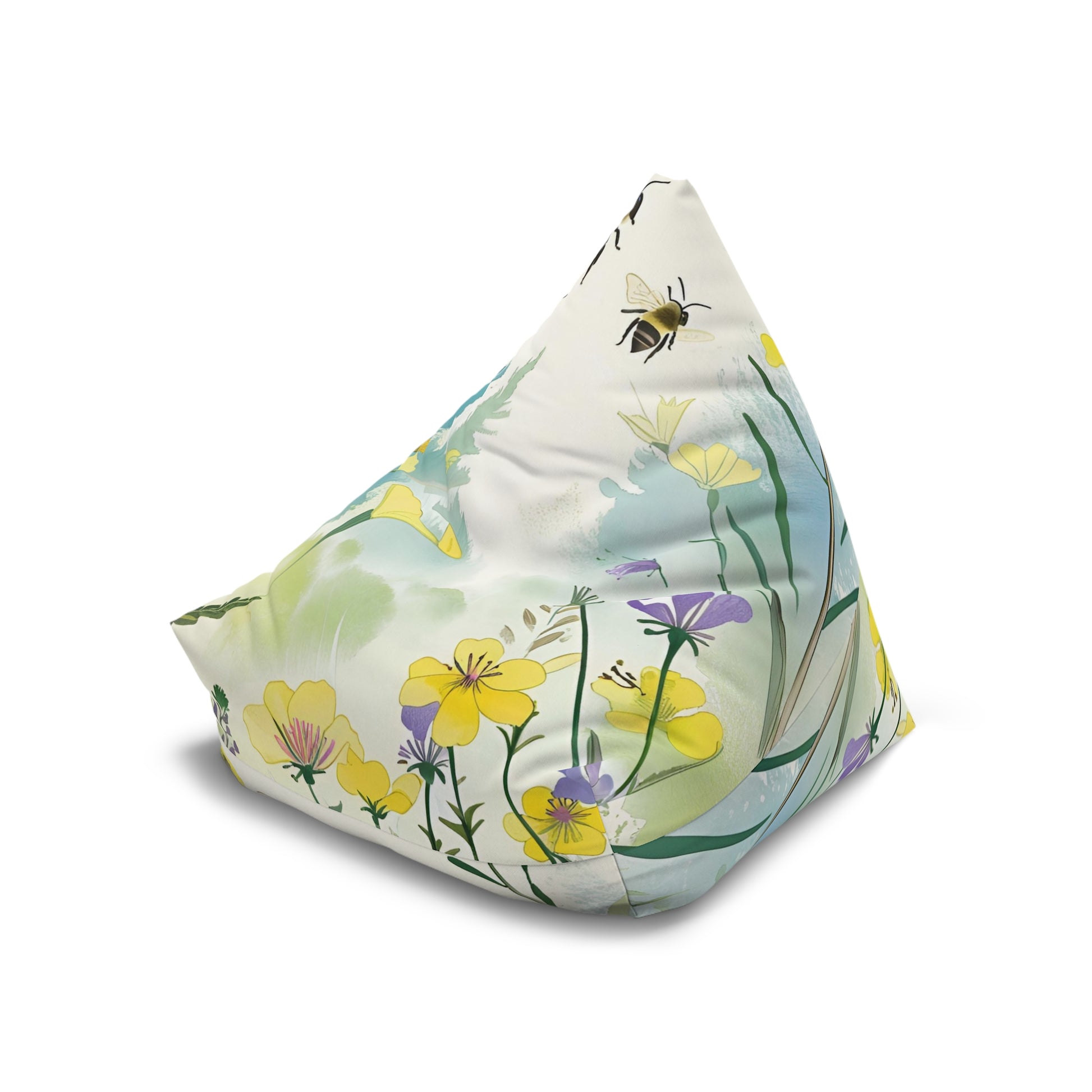 Bee Garden Bean Bag Chair Cover
