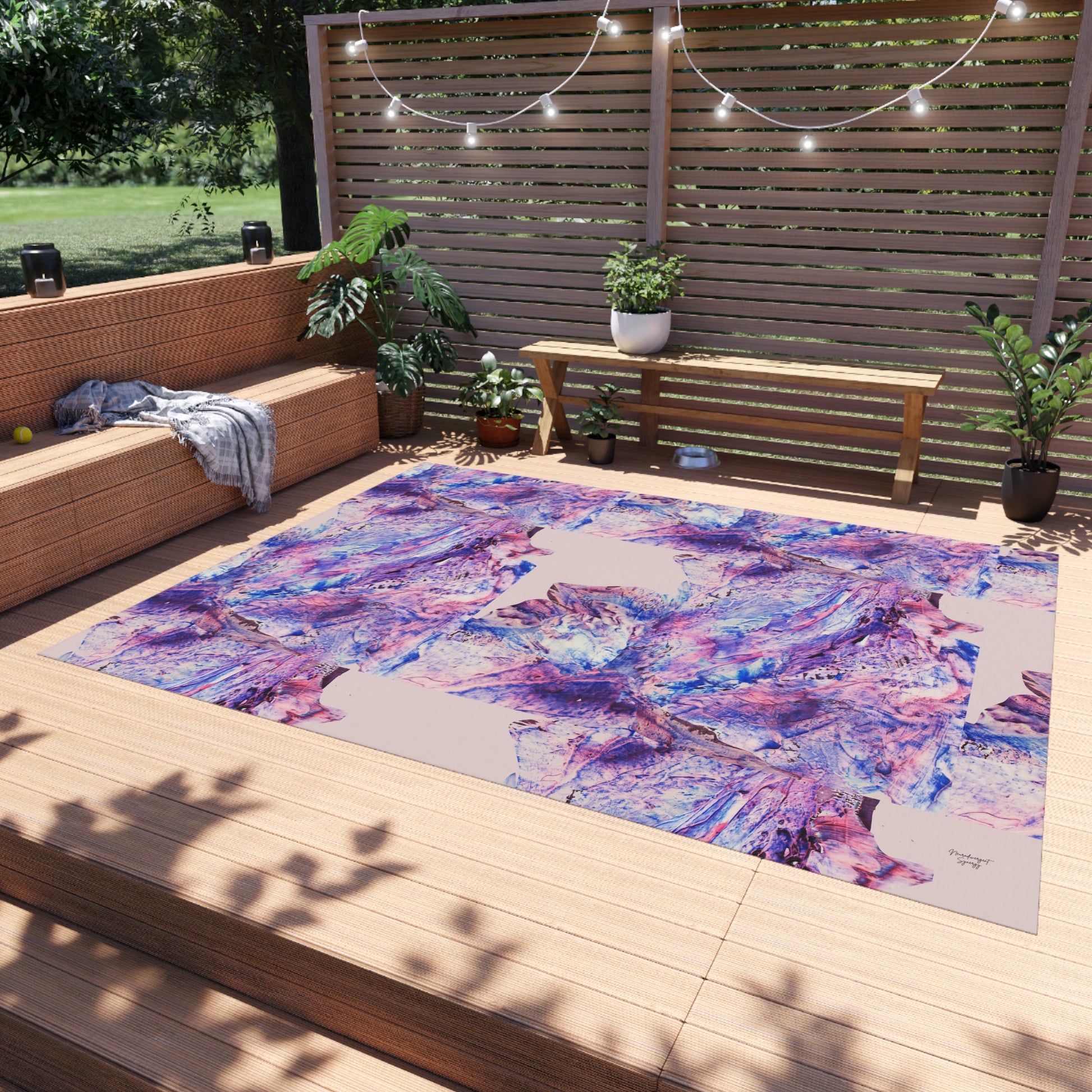Butterfly by Lu Meng Outdoor Rug