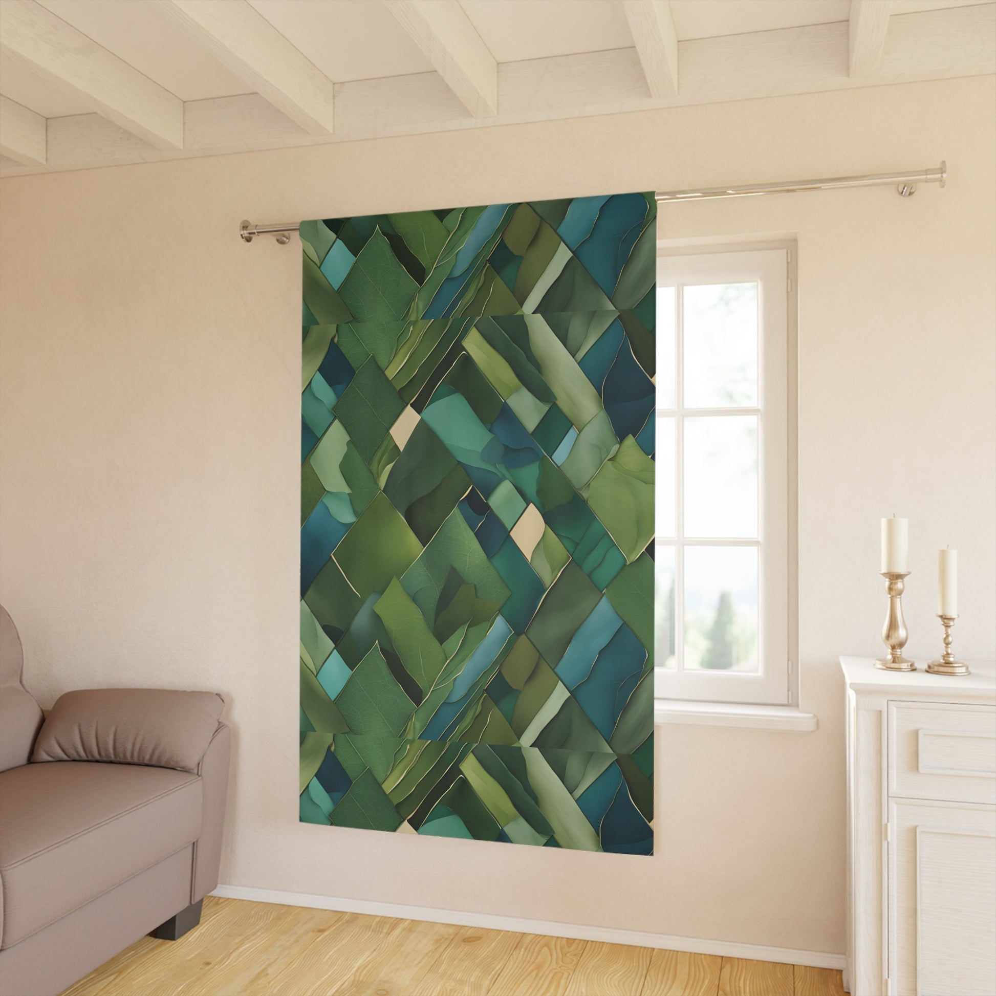 Jade Solace Window Curtains (1 Piece)