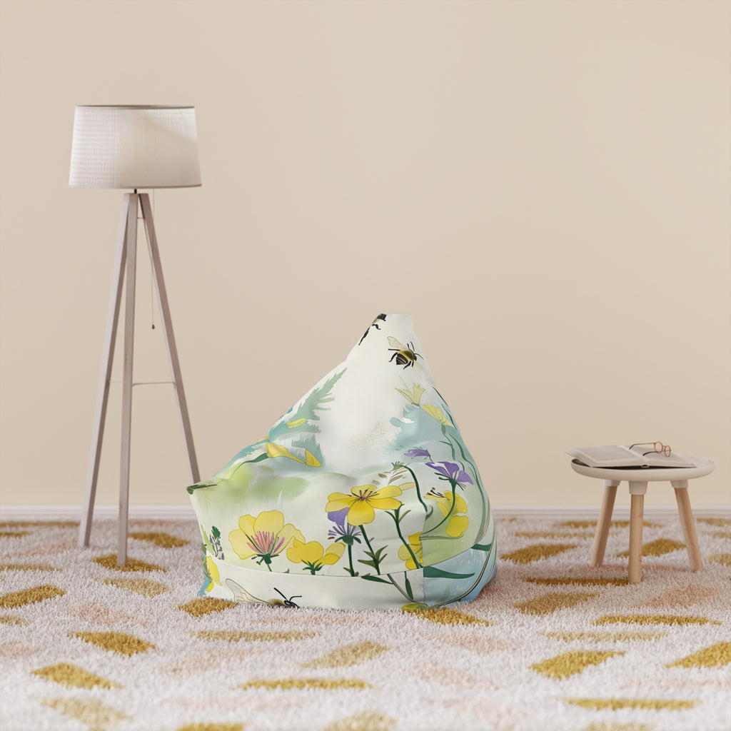 Bee Garden Bean Bag Chair Cover