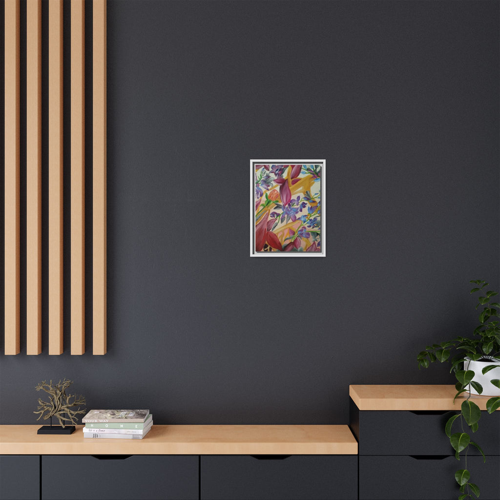 'A Dream of Flowers' Framed Canvas Art
