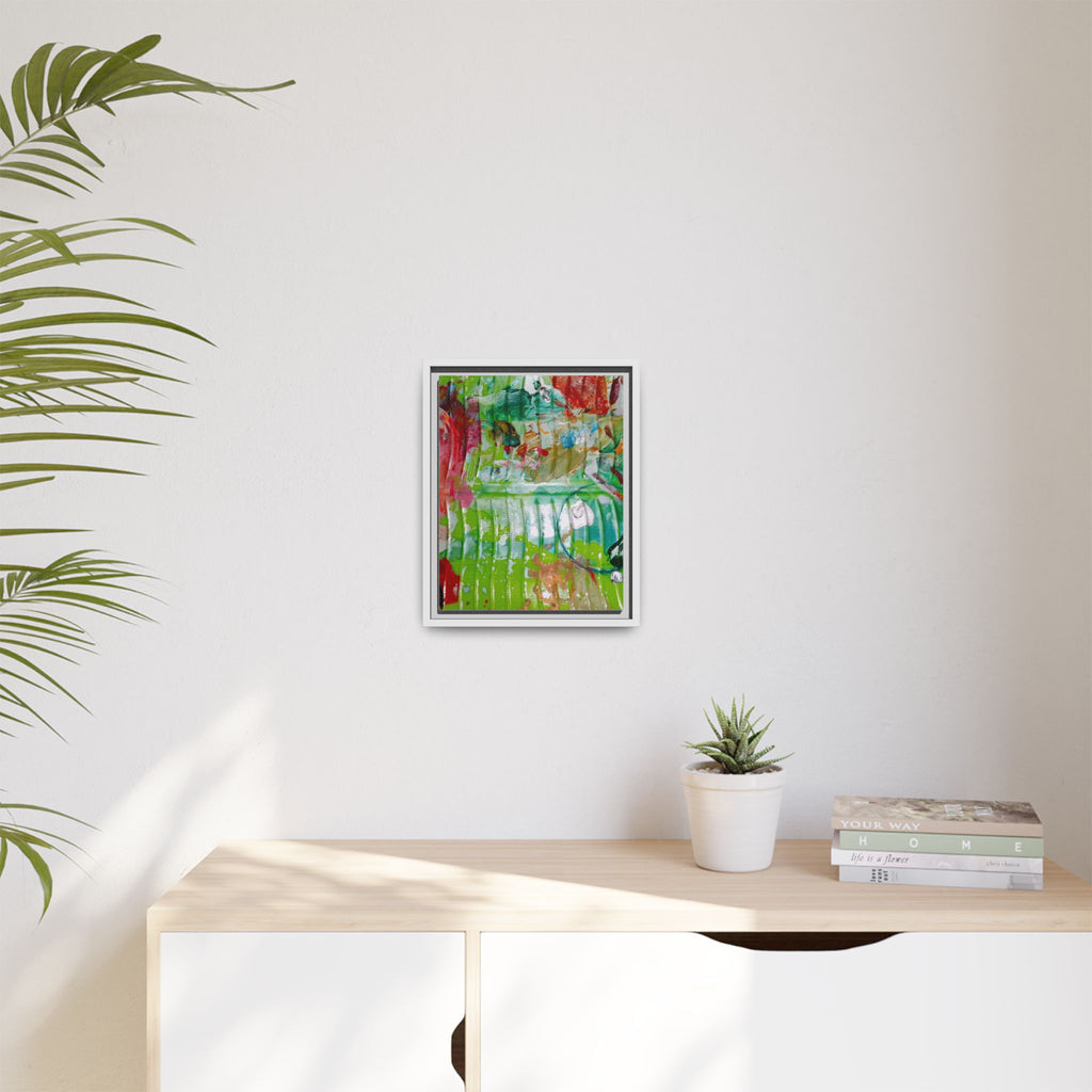 'A Mix of Life' Framed Canvas Art