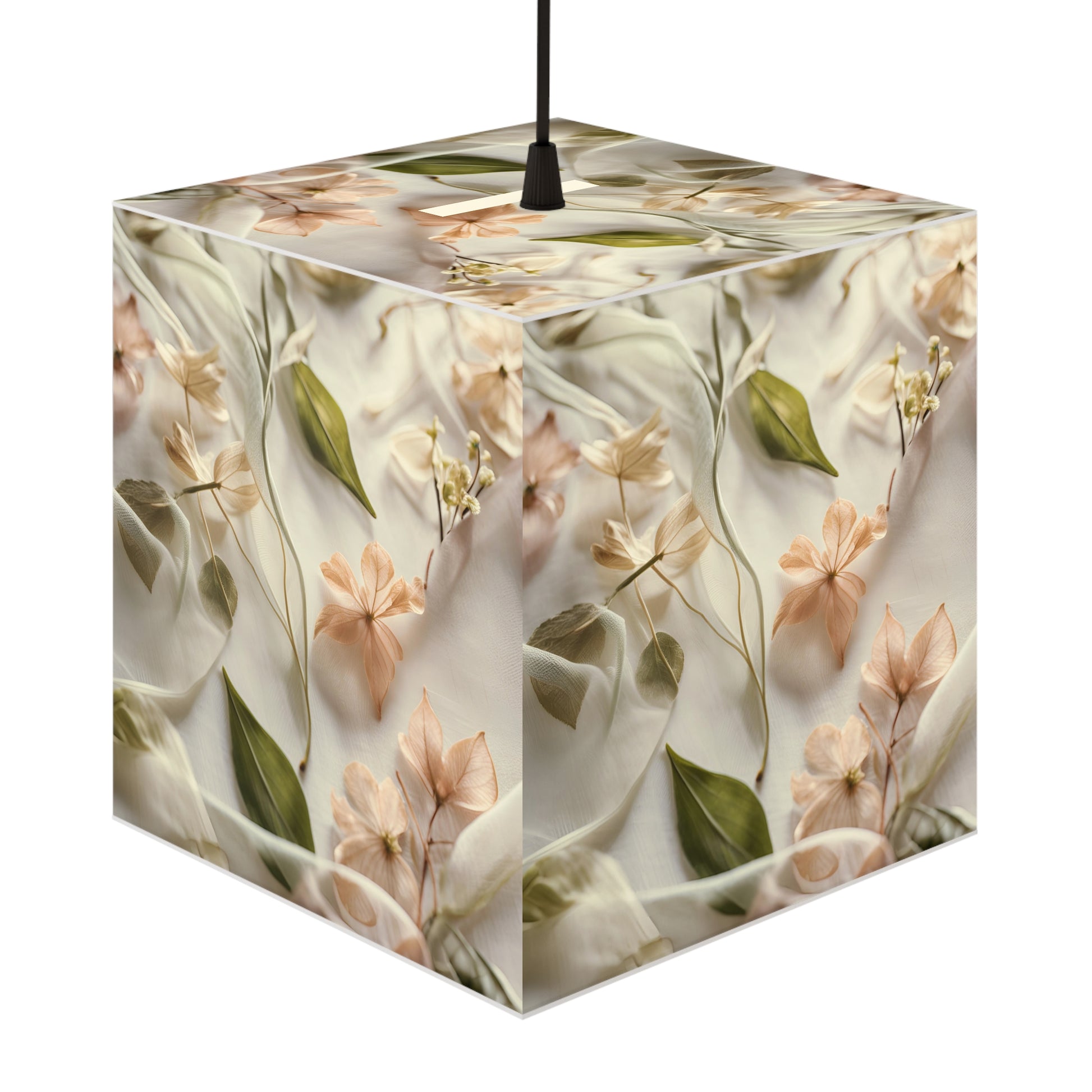 Botanical Elegance Light Cube Lamp Box