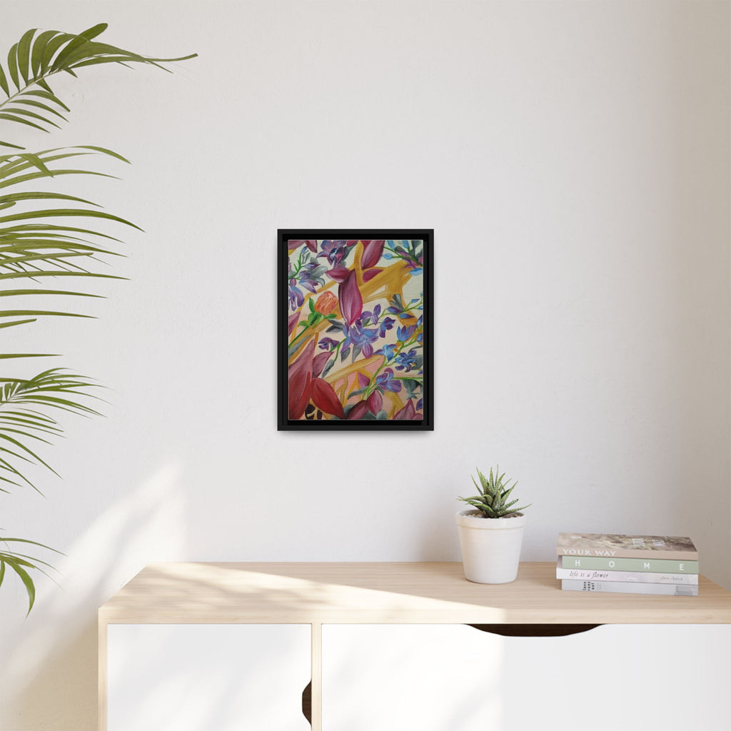 'A Dream of Flowers' Framed Canvas Art
