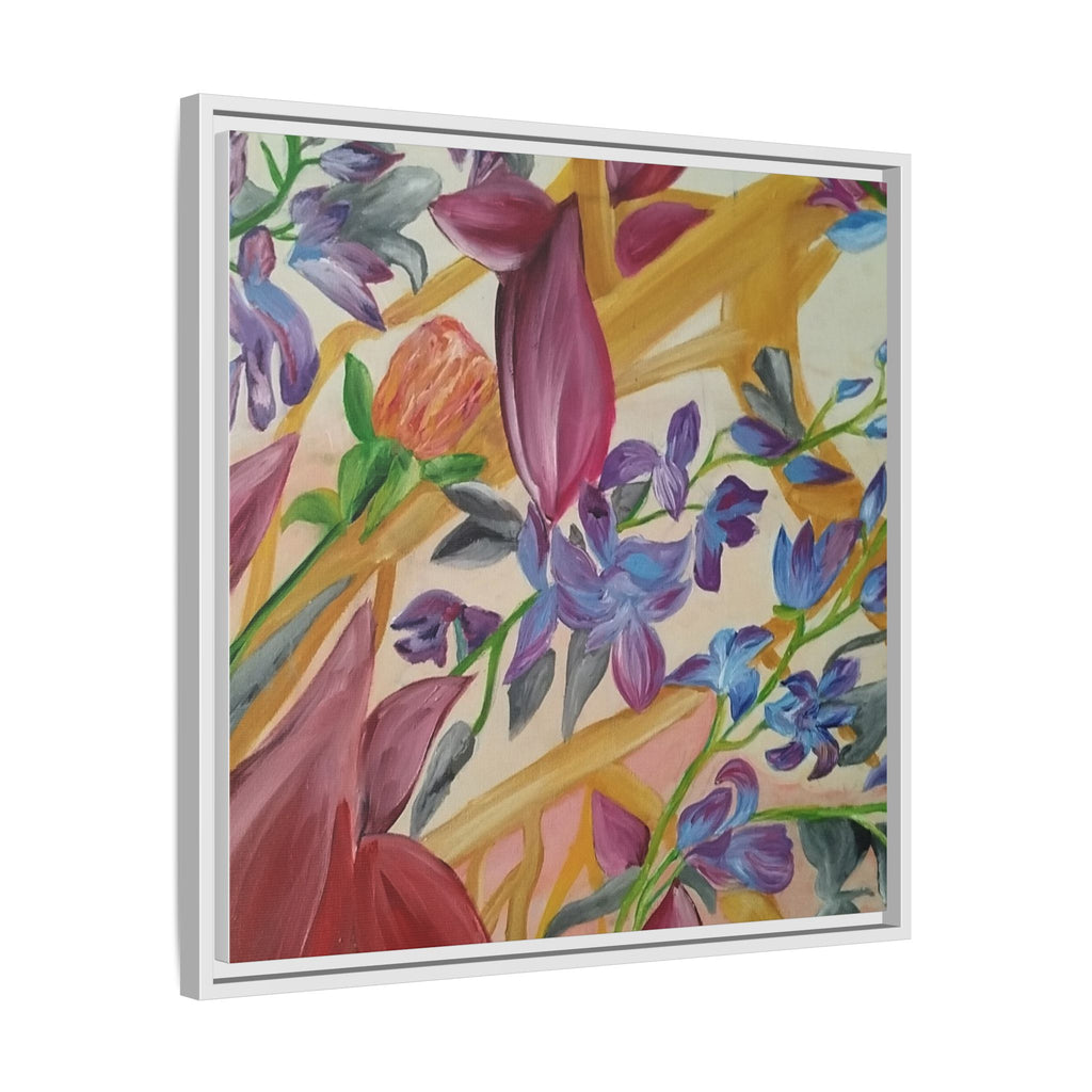 'A Dream of Flowers' Framed Canvas Art