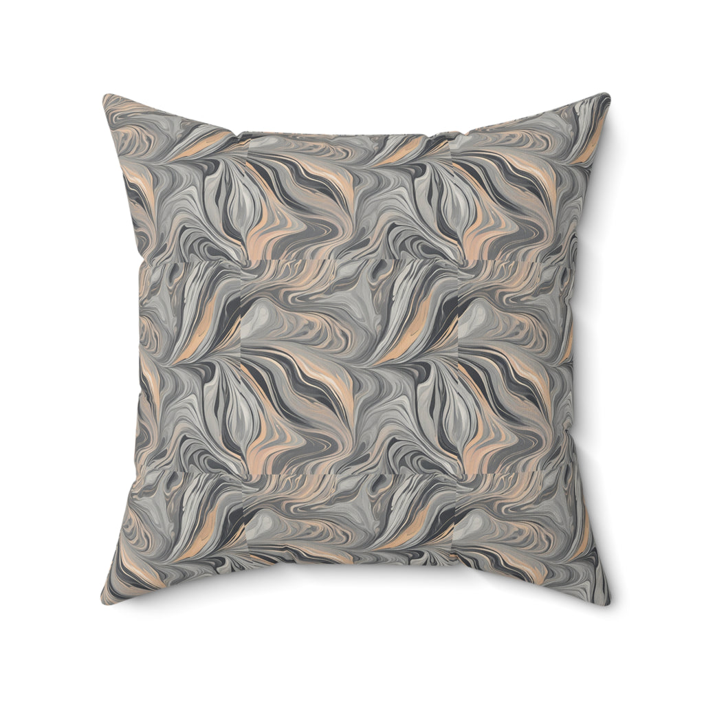 Stonescape Faux Suede Square Pillow