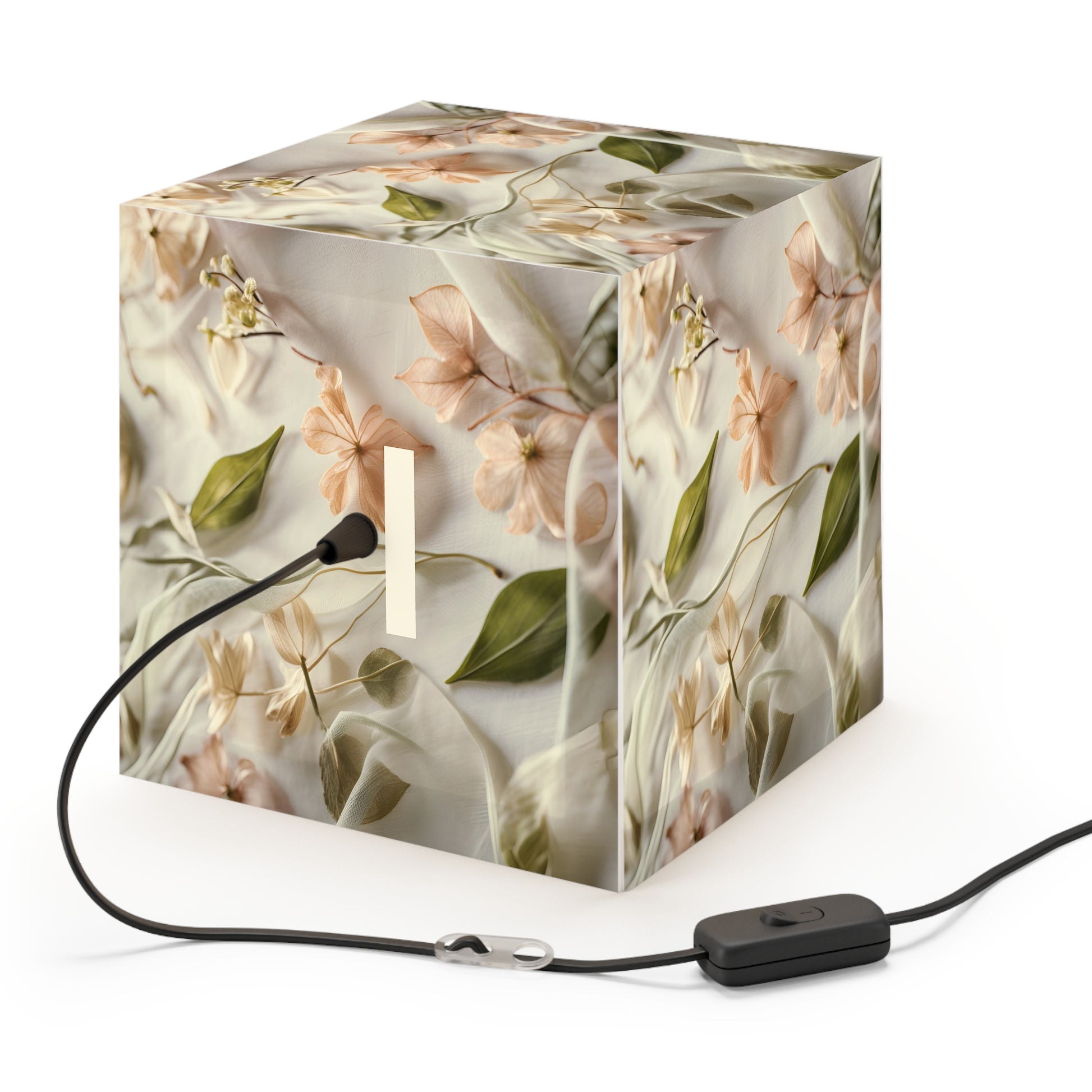 Botanical Elegance Light Cube Lamp Box