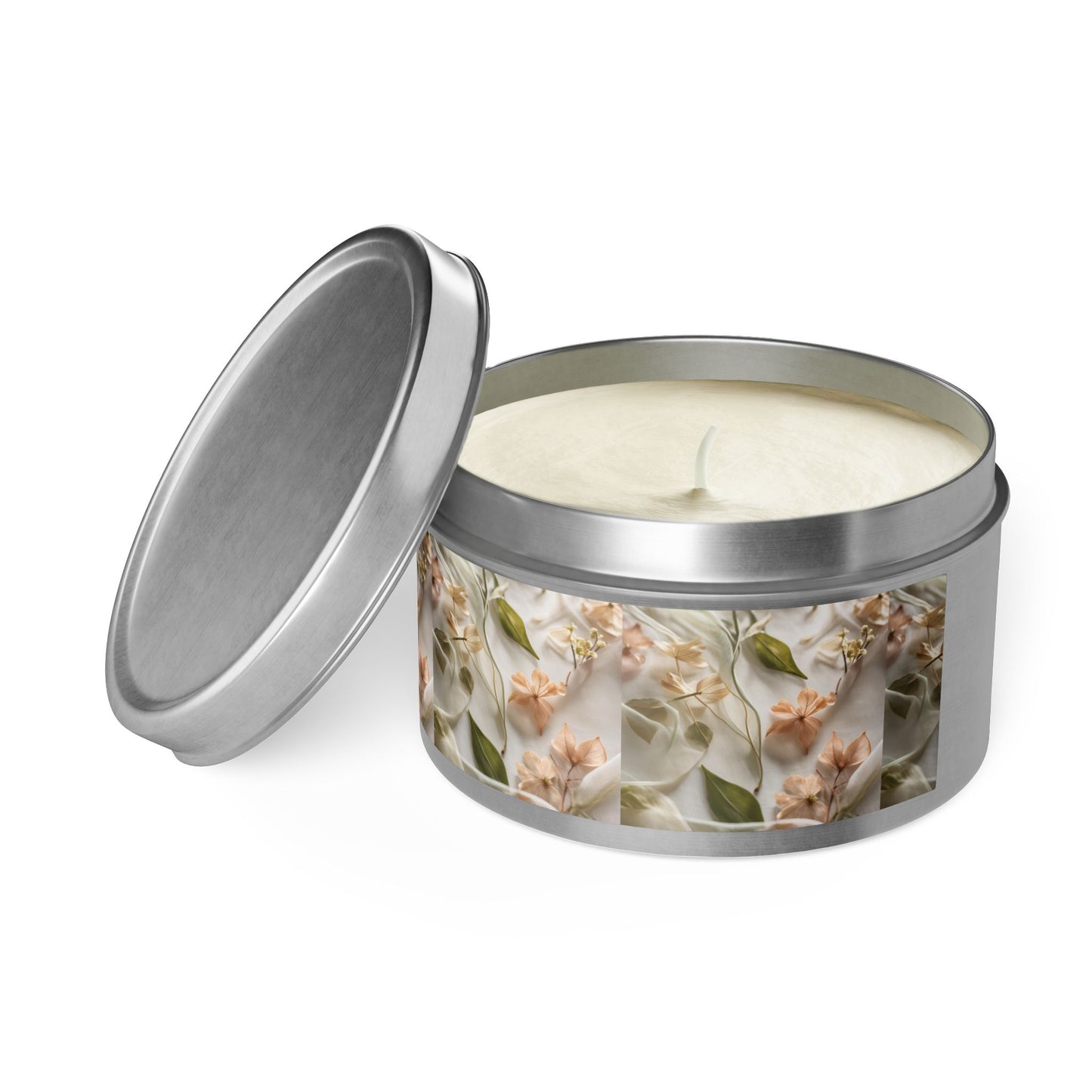 Botanical Elegance Tin Candles