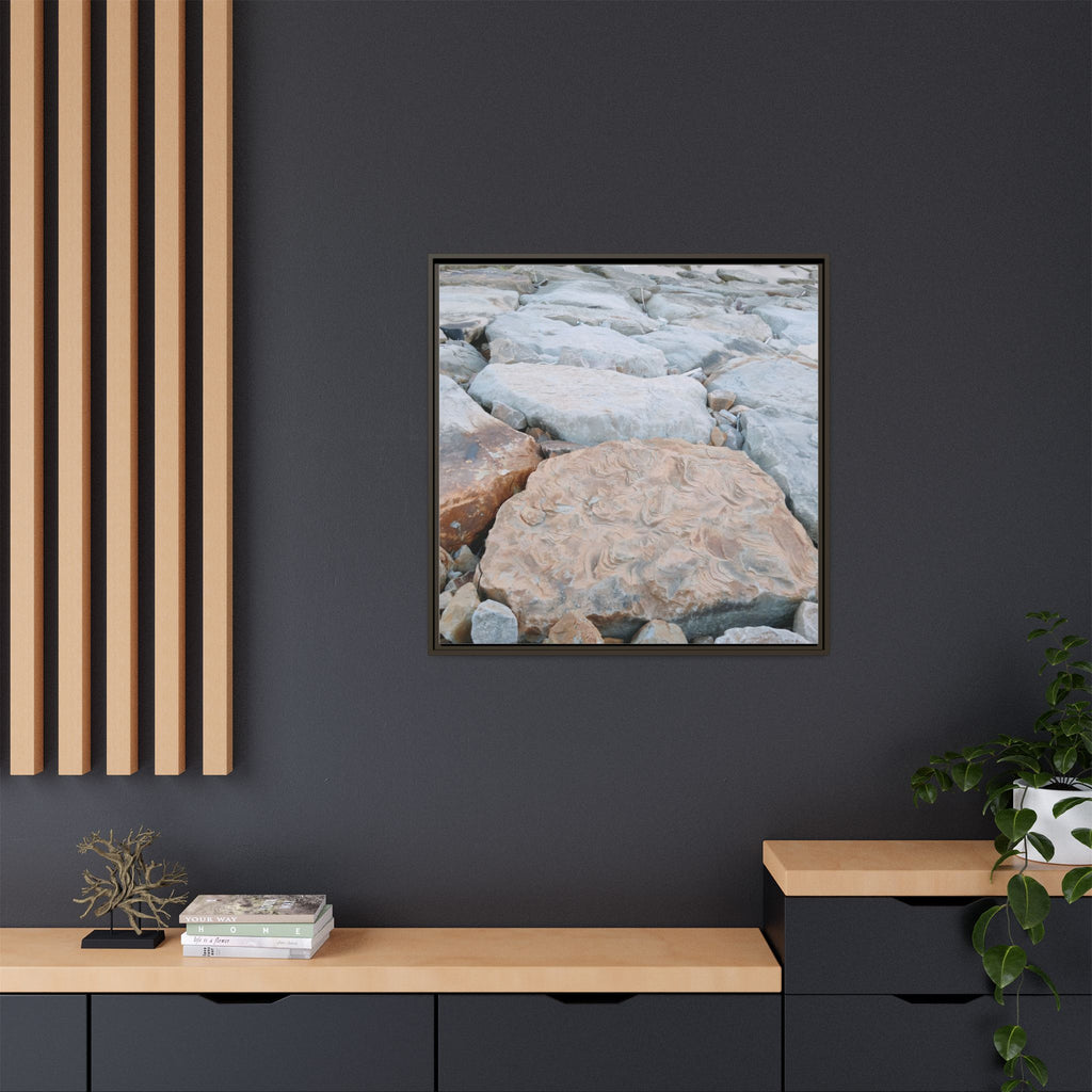 'A Time' Framed Canvas Art