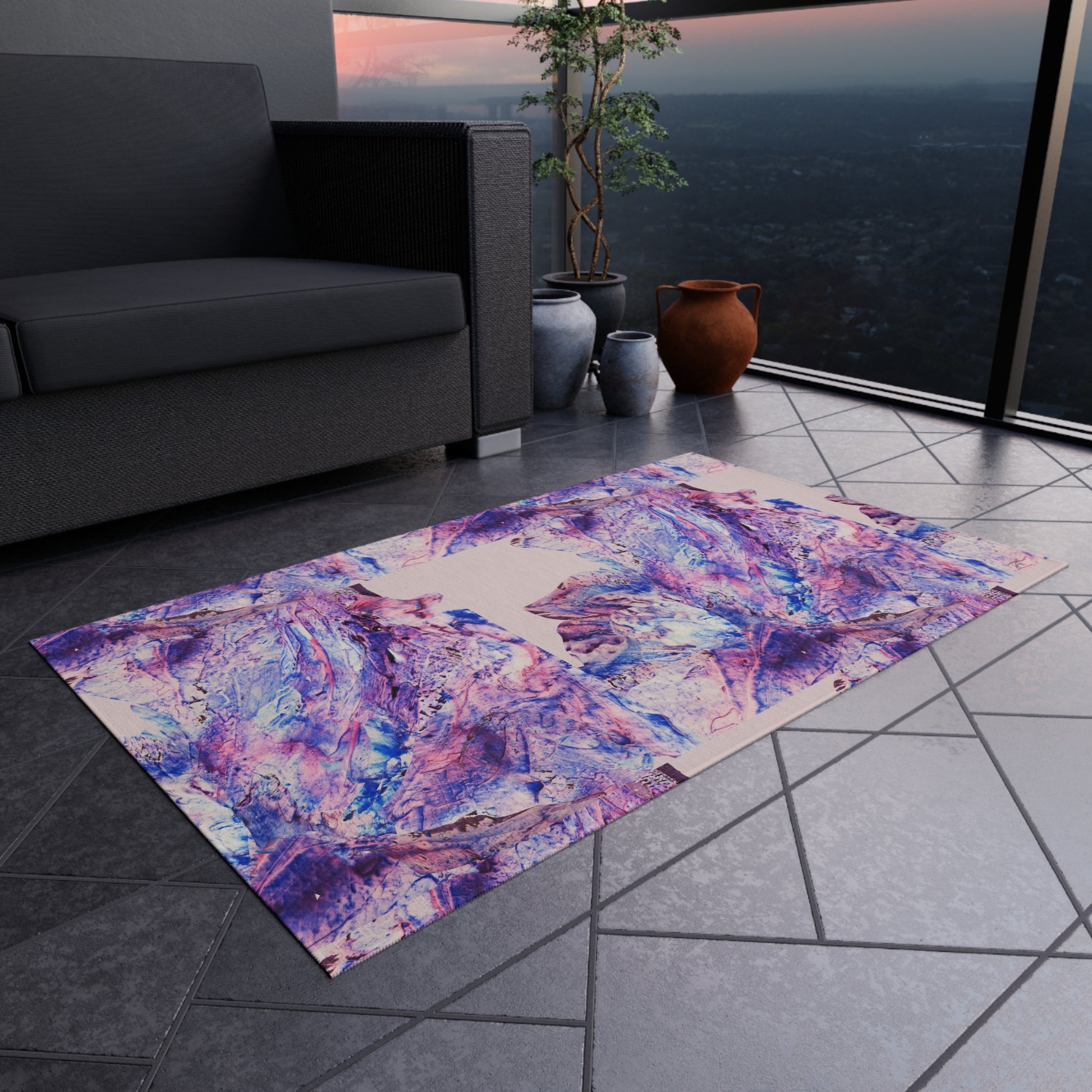 Butterfly by Lu Meng Outdoor Rug