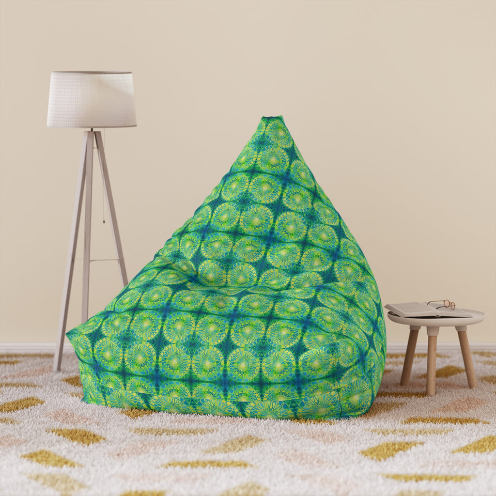 Safety Net Circles by Uta Feinstein Bean Bag Chair Cover