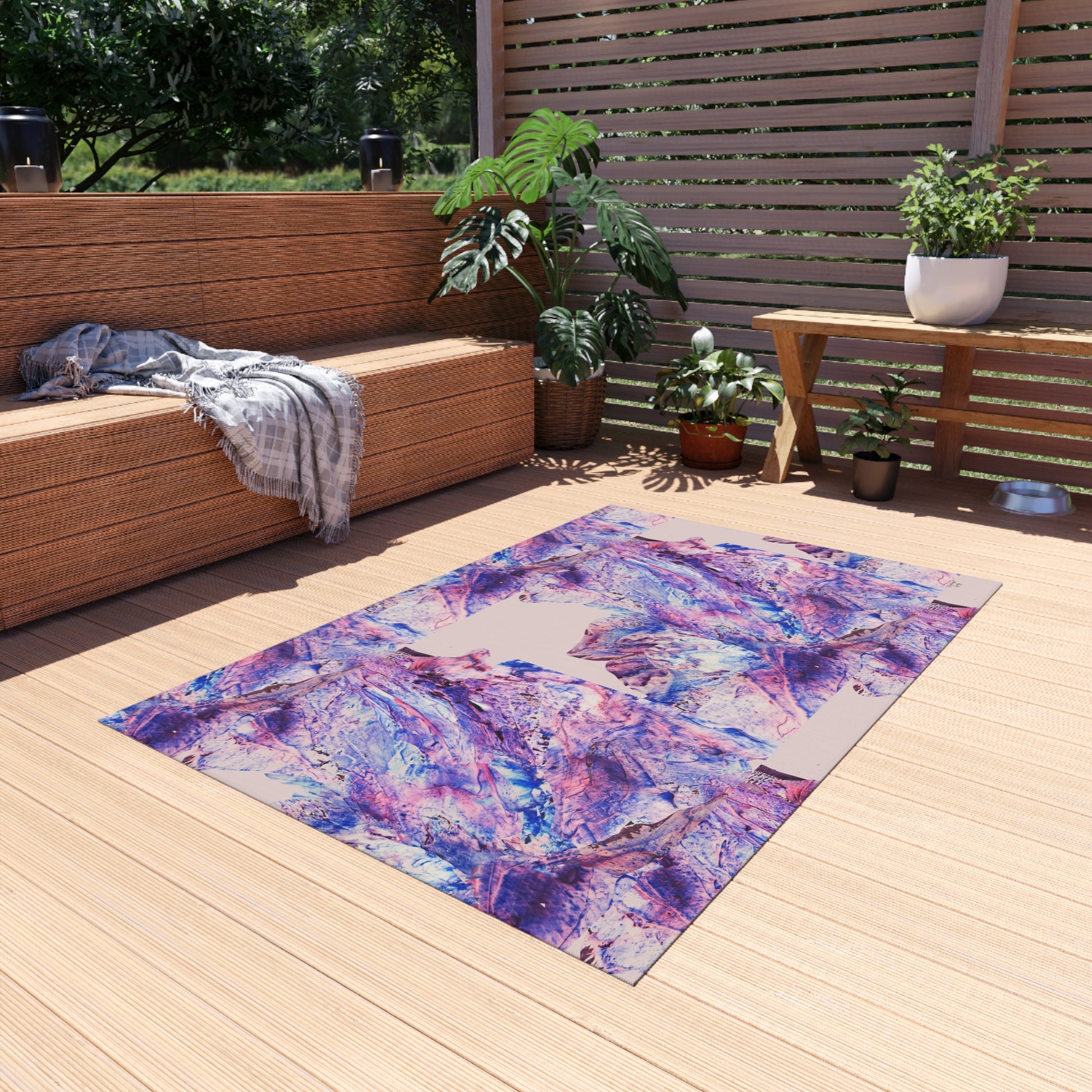 Butterfly by Lu Meng Outdoor Rug