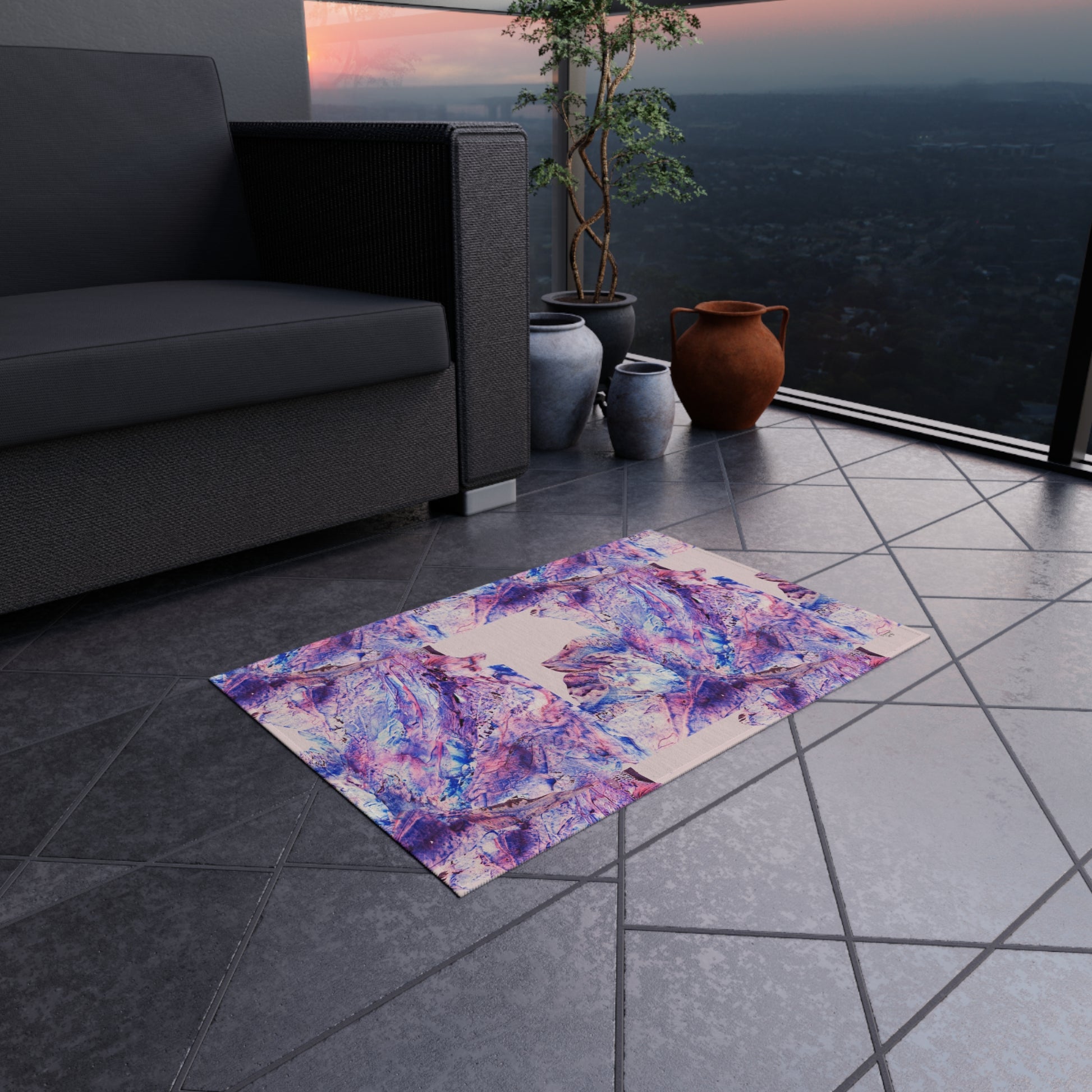 Butterfly by Lu Meng Outdoor Rug
