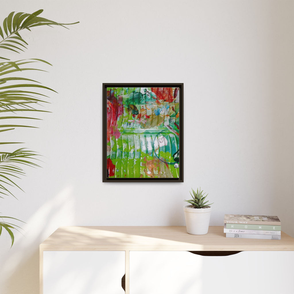 'A Mix of Life' Framed Canvas Art