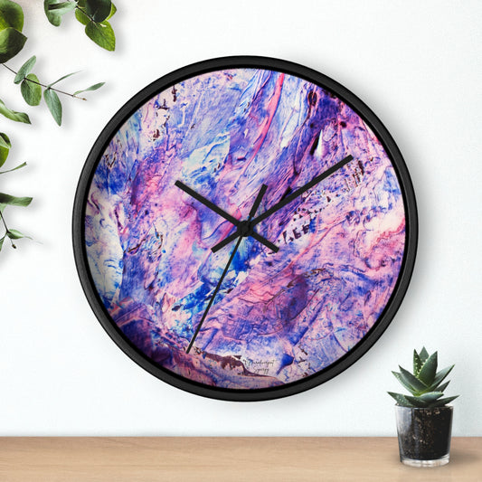 Butterfly by Lu Meng  Wall Clock