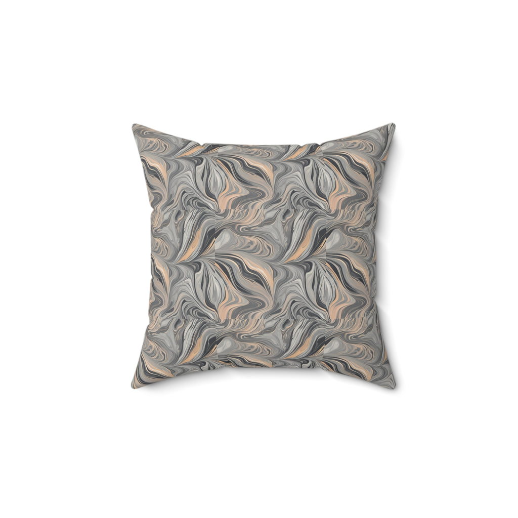 Stonescape Faux Suede Square Pillow