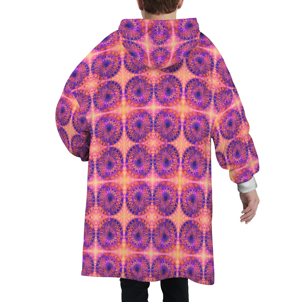 Net Circles by Uta Feinstein Unisex Blanket Hoodie