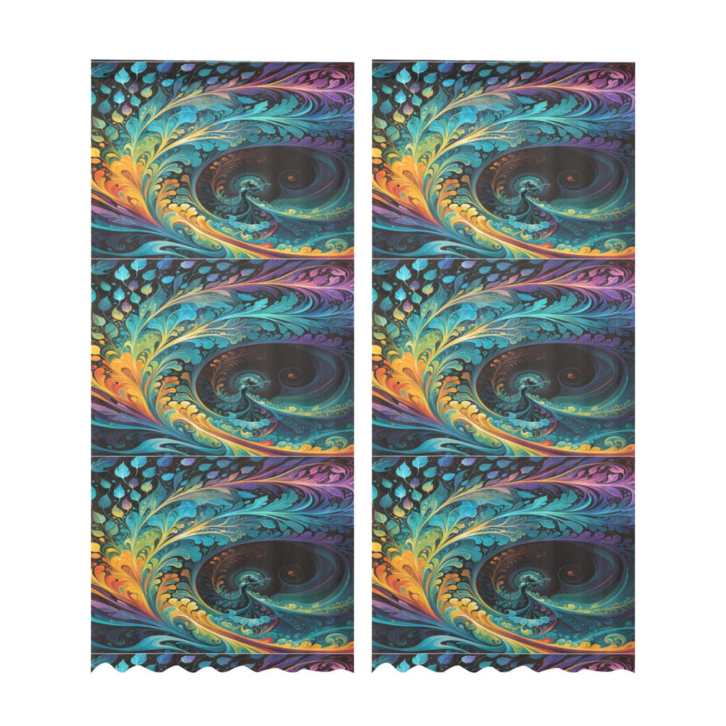 The Rhythm of Expression Curtain (Two-Piece)