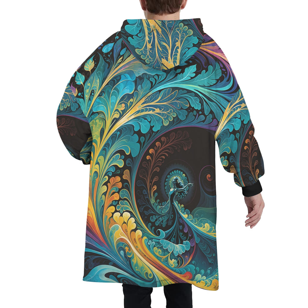 The Rhythm of Expression by Madland Unisex Blanket Hoodie
