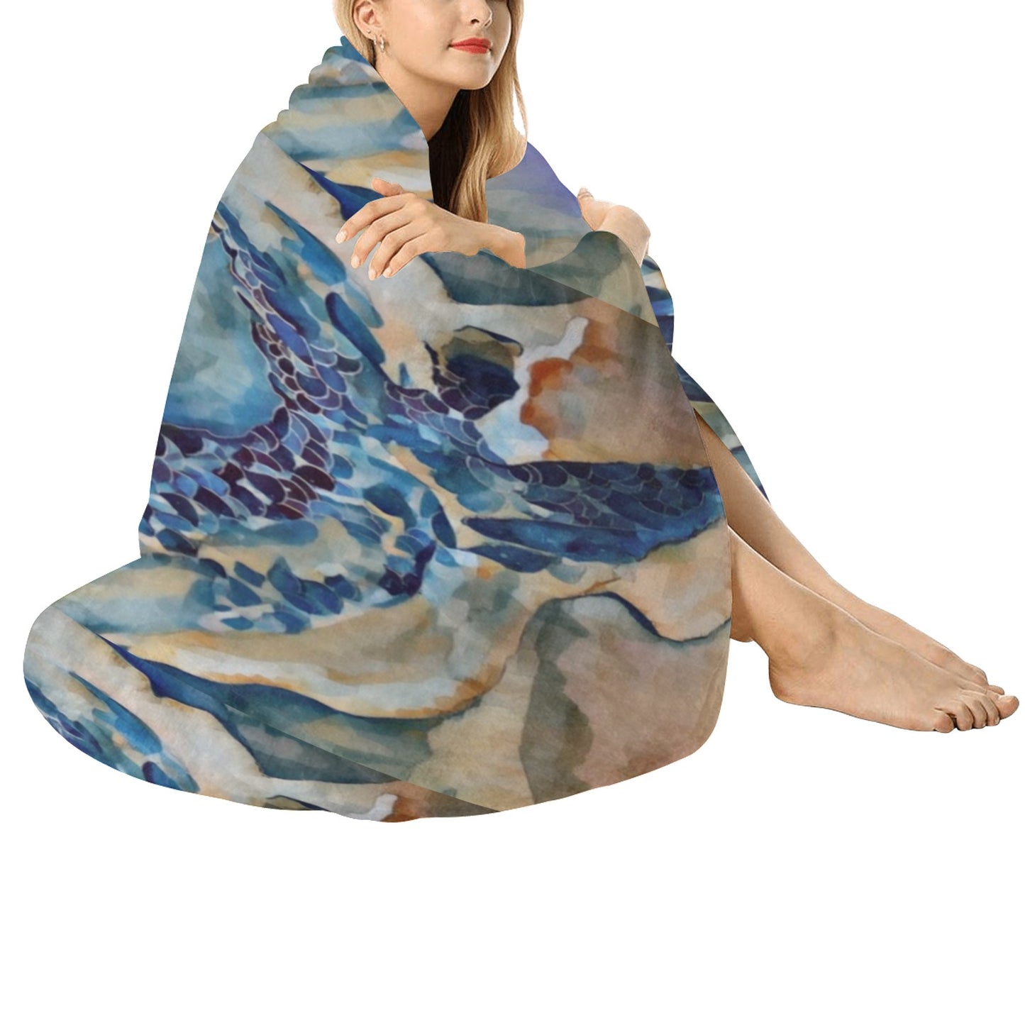 Liminal Light 1 by Helena Barbagelata Circular Ultra-Soft Micro Fleece