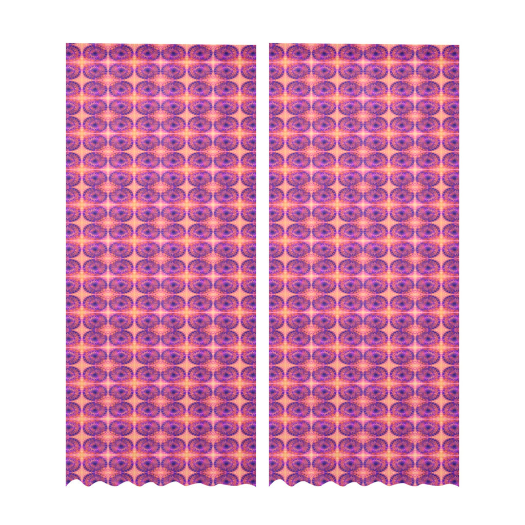 Net Circles by Uta Feinstein Curtain (Two-Piece)