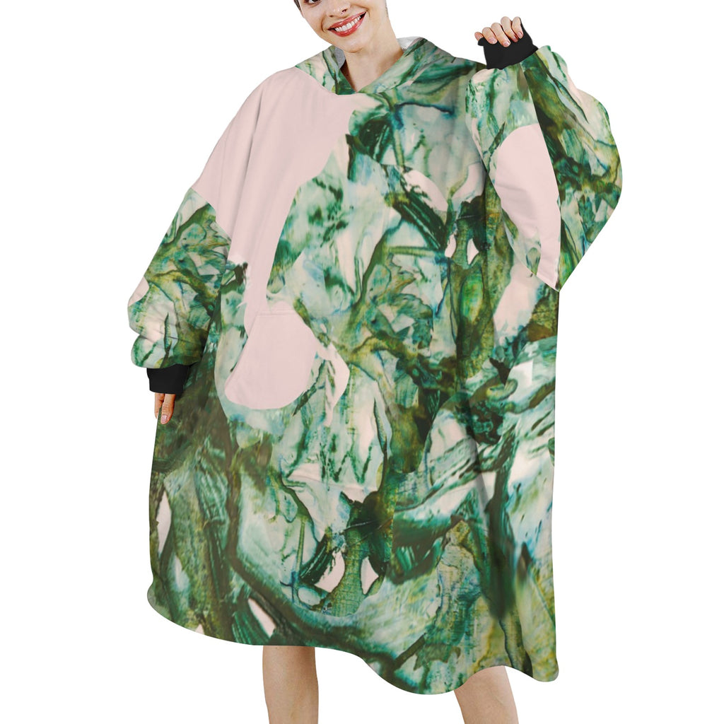 Vegetating by Lu Meng Unisex Blanket Hoodie
