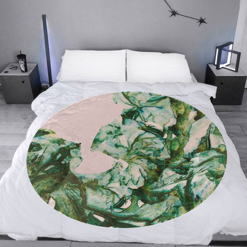 Vegetating by Lu Meng Circular Ultra-Soft Micro Fleece